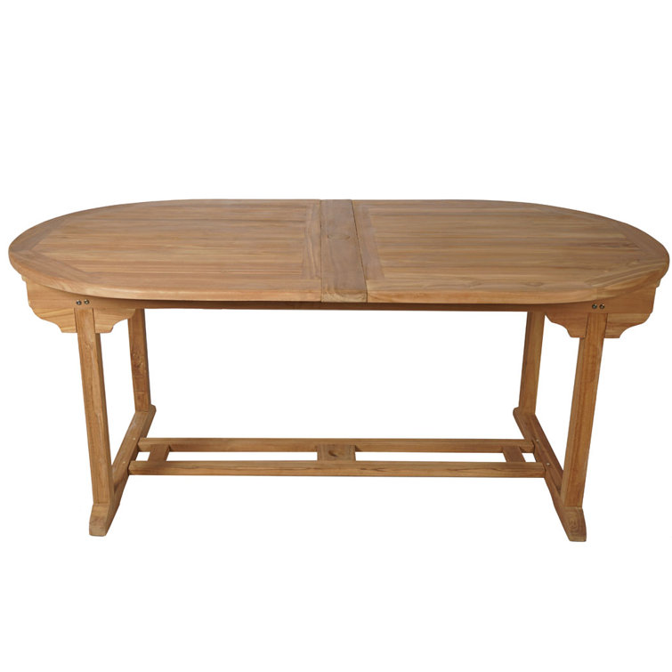 Union Rustic Hanny Oval 230Cm L Outdoor Table Wayfair.co.uk